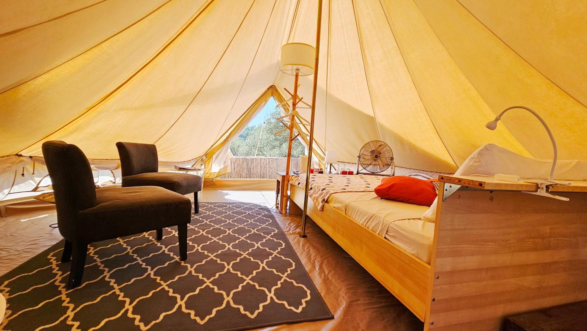 Campo Agave Luxury Tents Sayalonga Kültér fotó