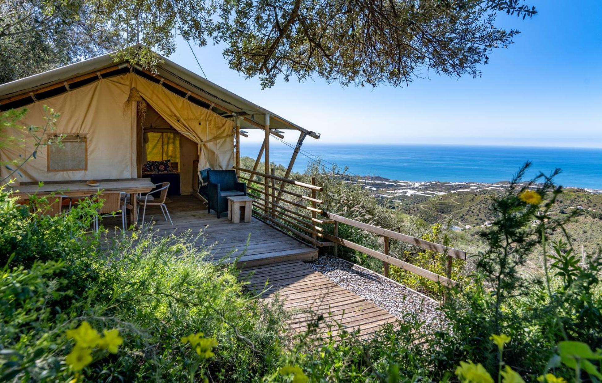 Campo Agave Luxury Tents Sayalonga Kültér fotó