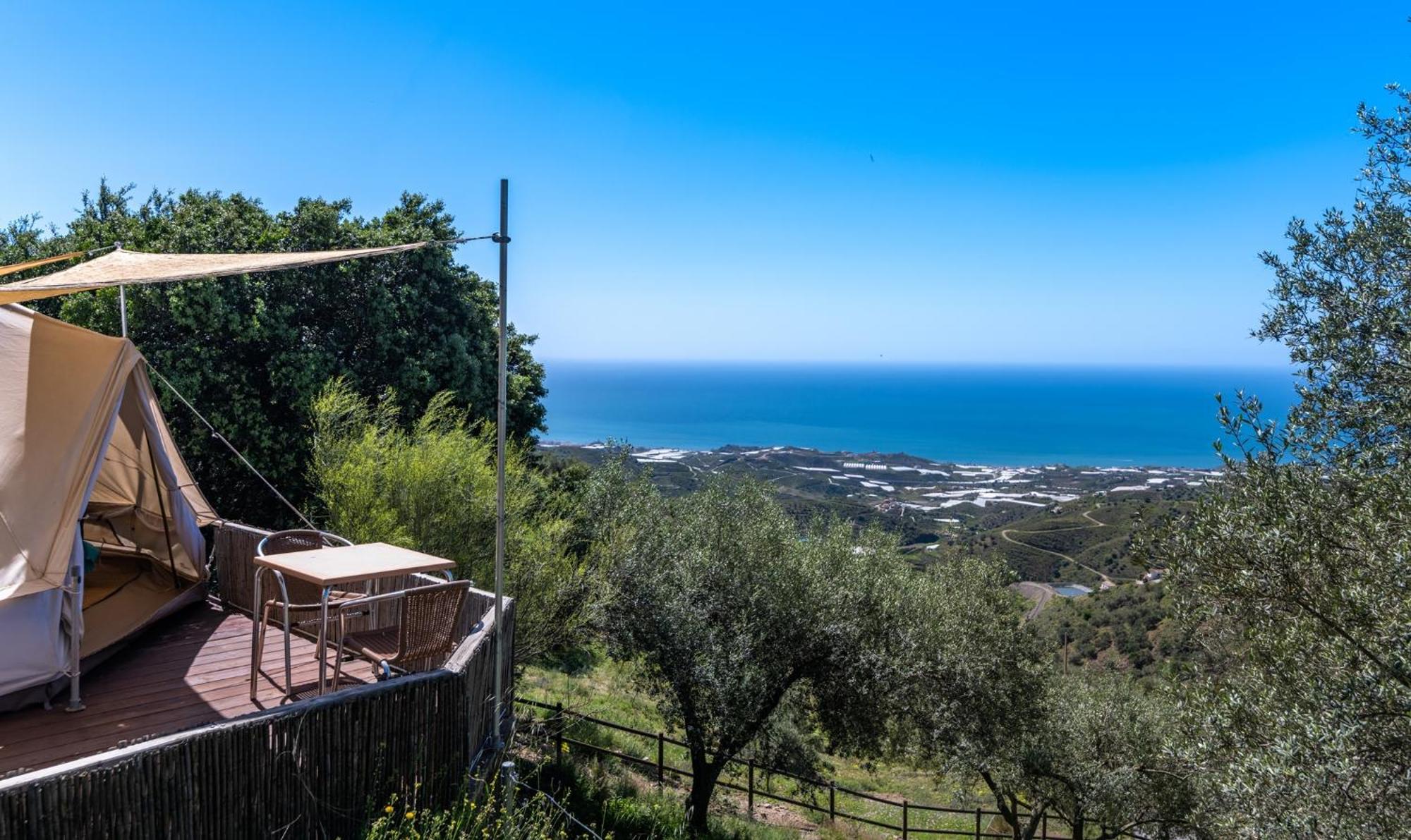 Campo Agave Luxury Tents Sayalonga Kültér fotó